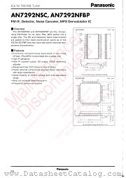 AN7292NFBP datasheet pdf Panasonic