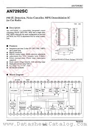 AN7292SC datasheet pdf Panasonic