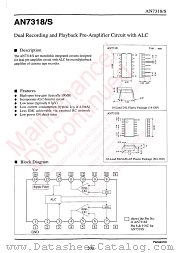 AN7318 datasheet pdf Panasonic