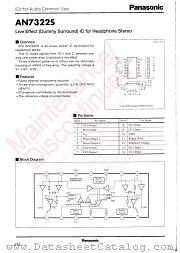 AN7322S datasheet pdf Panasonic