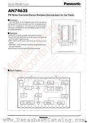 AN7463S datasheet pdf Panasonic