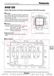 AN8100 datasheet pdf Panasonic