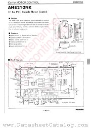 AN8210NK datasheet pdf Panasonic