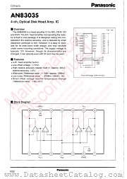 AN8303S datasheet pdf Panasonic