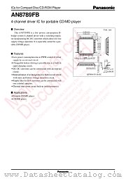 AN8789FB datasheet pdf Panasonic