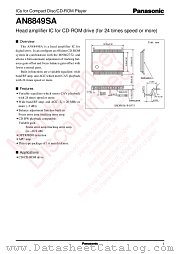 AN8849SA datasheet pdf Panasonic