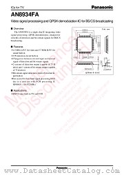 AN8934FA datasheet pdf Panasonic