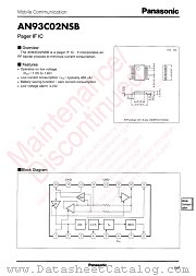 AN93C02NSB datasheet pdf Panasonic