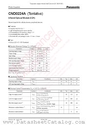 CND0224A datasheet pdf Panasonic