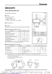 DB3X407K datasheet pdf Panasonic