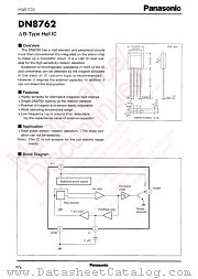 DN8762 datasheet pdf Panasonic