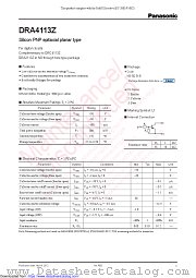 DRA4113Z datasheet pdf Panasonic