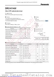 DRC4114W datasheet pdf Panasonic