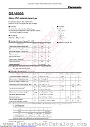 DSA8003 datasheet pdf Panasonic