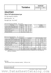 DSAFG01 datasheet pdf Panasonic