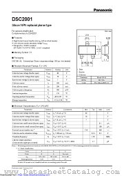 DSC2001 datasheet pdf Panasonic