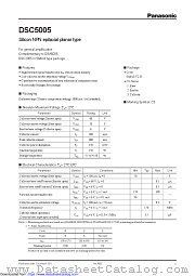 DSC5005 datasheet pdf Panasonic