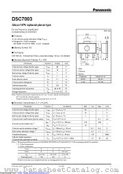 DSC7003 datasheet pdf Panasonic