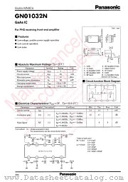 GN01032N datasheet pdf Panasonic