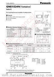 GN01034N datasheet pdf Panasonic