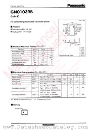 GN01039B datasheet pdf Panasonic