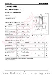 GN01057N datasheet pdf Panasonic