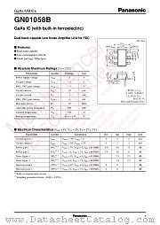 GN01058B datasheet pdf Panasonic