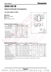GN01061B datasheet pdf Panasonic