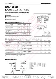 GN01068B datasheet pdf Panasonic