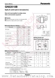 GN02018B datasheet pdf Panasonic