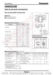 GN02022B datasheet pdf Panasonic