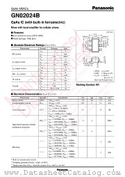 GN02024B datasheet pdf Panasonic