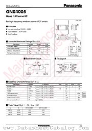 GN04005 datasheet pdf Panasonic