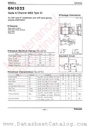 GN01022 datasheet pdf Panasonic