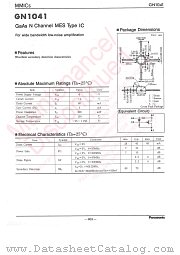 GN01041 datasheet pdf Panasonic