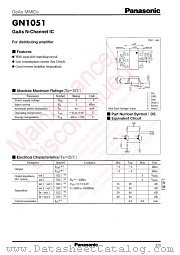 GN01051 datasheet pdf Panasonic