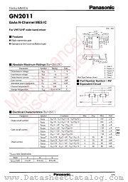 GN02011 datasheet pdf Panasonic