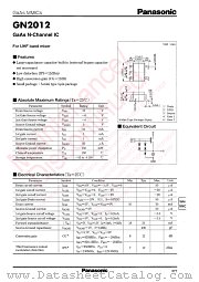 GN02012 datasheet pdf Panasonic