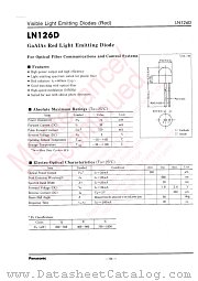 LN126D datasheet pdf Panasonic