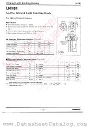LN181 datasheet pdf Panasonic