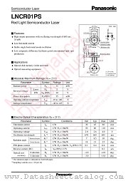 LNCR01PS datasheet pdf Panasonic