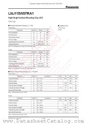 LNJ115W87RA1 datasheet pdf Panasonic