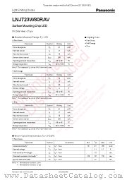 LNJ723W80RAV datasheet pdf Panasonic
