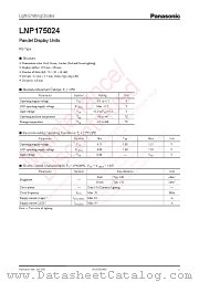 LNP175024 datasheet pdf Panasonic