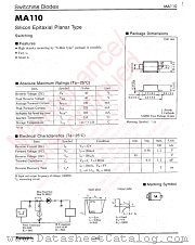 MA2Z110 datasheet pdf Panasonic