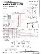 MA3X151E datasheet pdf Panasonic