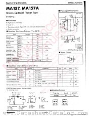 MA3X157 datasheet pdf Panasonic