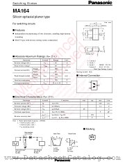 MA3X164 datasheet pdf Panasonic