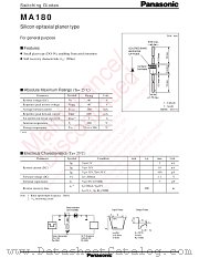 MA2C180 datasheet pdf Panasonic