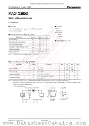 MA21D350G datasheet pdf Panasonic